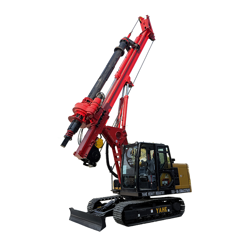 三一75挖掘机改装旋挖钻机